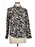 Alexander Jordan 100% Rayon Animal Print Ivory Long Sleeve Blouse Size L - photo 1