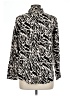 Alexander Jordan 100% Rayon Animal Print Ivory Long Sleeve Blouse Size L - photo 2