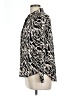Alexander Jordan 100% Rayon Animal Print Ivory Long Sleeve Blouse Size L - photo 5