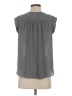 Ann Taylor LOFT 100% Polyester Gray Sleeveless Blouse Size S - photo 2