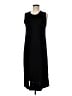 Chico's Solid Black Casual Dress Size M - photo 1
