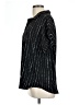 Timeson 100% Polyester Stripes Black Short Sleeve Blouse Size L - photo 5