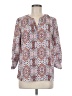 Pink Republic 100% Polyester Paisley Brown 3/4 Sleeve Blouse Size M - photo 1