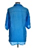 Intro Blue 3/4 Sleeve Button-Down Shirt Size M - photo 2