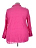 Talbots 100% Cotton Pink 3/4 Sleeve Button-Down Shirt Size 3X - photo 2