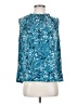 Croft & Barrow Blue Sleeveless Blouse Size S - photo 1