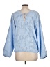 Koko + Mason Blue Long Sleeve Blouse Size L - photo 2