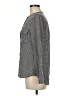 Equipment Houndstooth Gray Long Sleeve Blouse Size M - photo 5