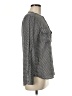 Equipment Houndstooth Gray Long Sleeve Blouse Size M - photo 4