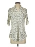 Perseption Concept Ivory 3/4 Sleeve Blouse Size S - photo 1