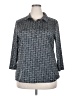Croft & Barrow Gray 3/4 Sleeve Blouse Size XXL - photo 1