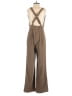 Sincerely Jules 100% Polyester Solid Brown Jumpsuit Size S - photo 2