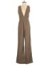 Sincerely Jules 100% Polyester Solid Brown Jumpsuit Size S - photo 1