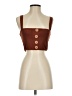 Privacy Please Brown Sleeveless Top Size S - photo 1