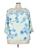Talbots Blue 3/4 Sleeve Blouse Size 3X Petite - photo 1