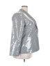 Maurices 100% Polyester Metallic Silver Blazer Size XXL - photo 4