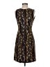 J. McLaughlin Graphic Black Cocktail Dress Size XS - photo 1
