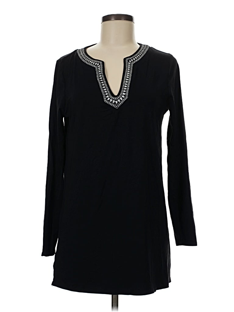 Pre-owned Lands' End Casual Dress In Black
