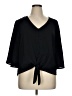 Unbranded 100% Polyester Black 3/4 Sleeve Blouse Size XL - photo 1