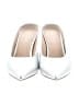 Pour La Victoire 100% Leather Metallic Silver Heels Size 8 1/2 - photo 2