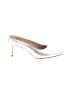 Pour La Victoire 100% Leather Metallic Silver Heels Size 8 1/2 - photo 1