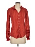 Faherty 100% Organic Cotton Orange Red Long Sleeve Blouse Size XS - photo 1