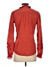 Faherty 100% Organic Cotton Orange Red Long Sleeve Blouse Size XS - photo 2