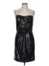 Miss Sixty Metallic Black Cocktail Dress Size 10 - photo 1
