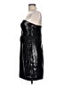 Miss Sixty Metallic Black Cocktail Dress Size 10 - photo 5