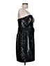 Miss Sixty Metallic Black Cocktail Dress Size 10 - photo 4