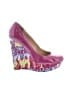 Steve Madden Graphic Pink Wedges Size 10 - photo 1