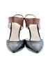 Kenneth Cole New York 100% Leather Color Block Solid Black Heels Size 8 - photo 2