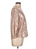 River Island Silver 3/4 Sleeve Top Size 10 - photo 4