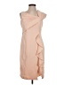 Marina Solid Tan Cocktail Dress Size 4 - photo 1