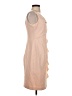 Marina Solid Tan Cocktail Dress Size 4 - photo 4