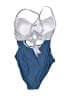 EOMENIE Stripes Blue One Piece Swimsuit Size XL - photo 2