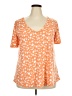 Nine Britton Orange Short Sleeve Blouse Size 2X - photo 1