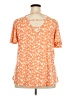 Nine Britton Orange Short Sleeve Blouse Size 2X - photo 2