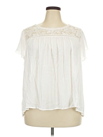 August Mist Short Sleeve Blouse (view 1)