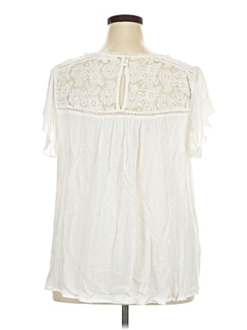 August Mist Short Sleeve Blouse (view 2)