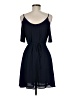 Lush 100% Polyester Solid Blue Cocktail Dress Size M - photo 2