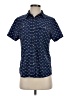 Eddie Bauer Print Blue Short Sleeve Button-Down Shirt Size S - photo 1