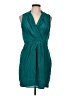 Greylin 100% Silk Teal Cocktail Dress Size L - photo 1
