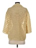 H&M 100% Polyester Metallic Gold 3/4 Sleeve Blouse Size S - photo 2