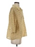 H&M 100% Polyester Metallic Gold 3/4 Sleeve Blouse Size S - photo 4