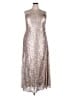 Dessy Group 100% Polyester Metallic Silver Cocktail Dress Size 28 - photo 1