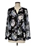 Joie Floral Black Long Sleeve Blouse Size M - photo 1