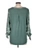 Fortune + Ivy 100% Polyester Green 3/4 Sleeve Blouse Size L - photo 2