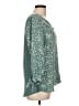 Fortune + Ivy 100% Polyester Green 3/4 Sleeve Blouse Size L - photo 4
