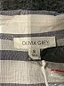 Olivia Grey 100% Rayon Stripes Silver Long Sleeve Blouse Size S - photo 7